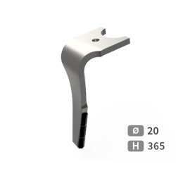 Dent de herse rotative gauche adaptable pour herse Kuhn réf K2502050
