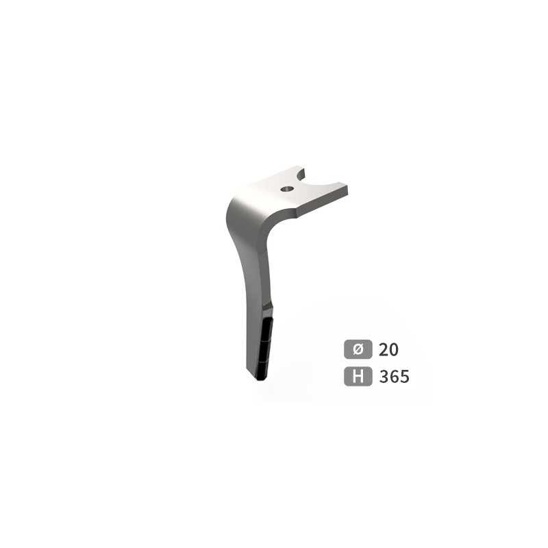 Dent de herse rotative gauche adaptable pour herse Kuhn réf K2502050