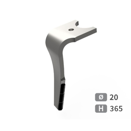 Dent de herse rotative gauche adaptable pour herse Kuhn réf K2502050