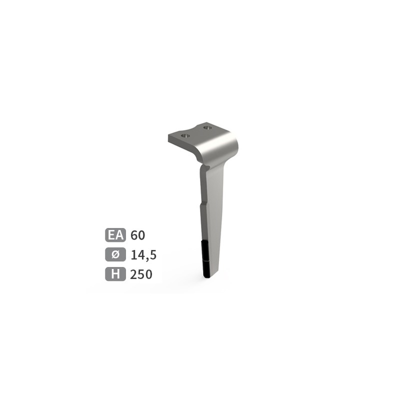 Dent de herse rotative droite adaptable pour herse Howard réf 182931V