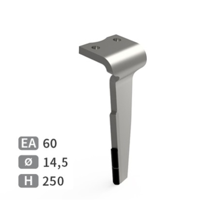 Dent de herse rotative droite adaptable pour herse Howard réf 182931V
