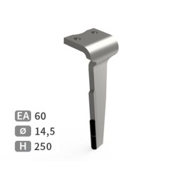 Dent de herse rotative droite adaptable pour herse Howard réf 182931V
