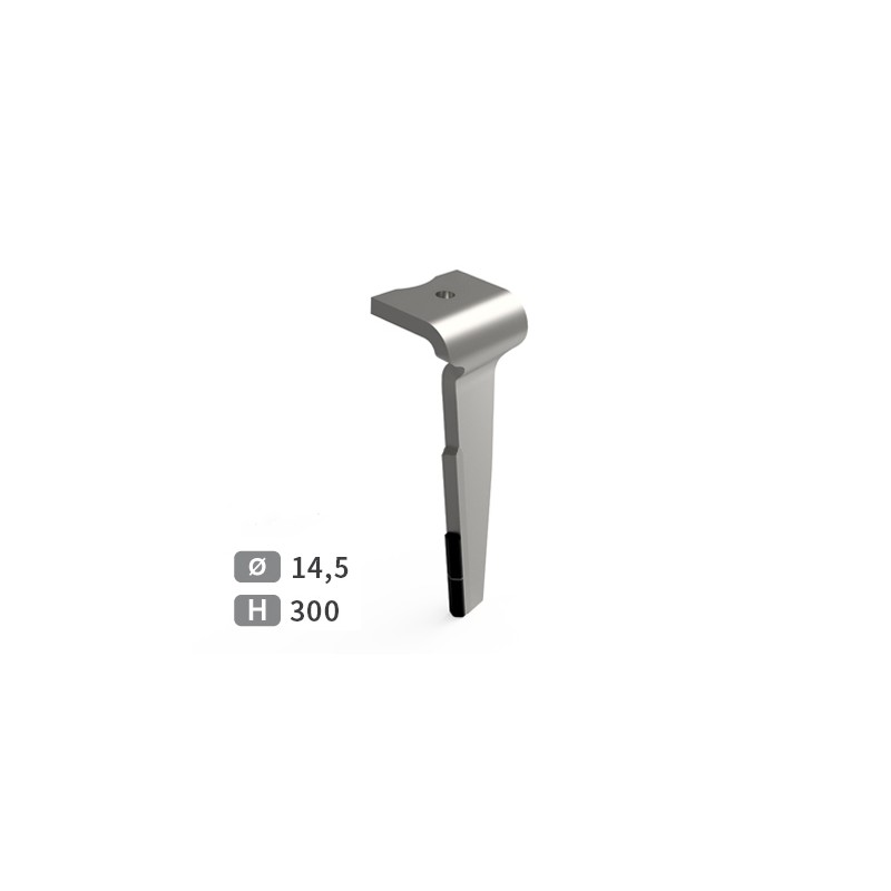 Dent de herse rotative droite adaptable pour herse Howard réf 73000HF1230