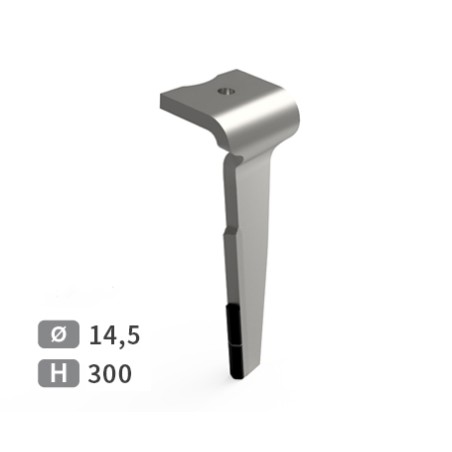 Dent de herse rotative droite adaptable pour herse Howard réf 73000HF1230