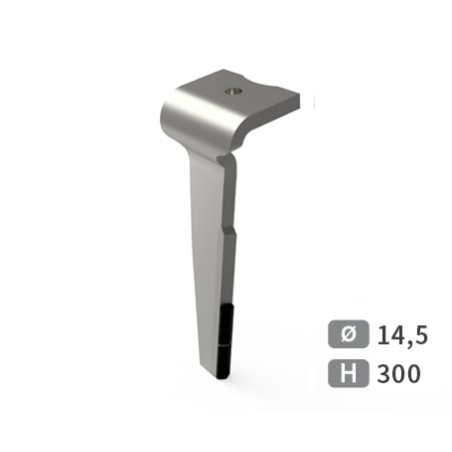 Dent de herse rotative gauche adaptable pour herse Howard réf 73000HF1231