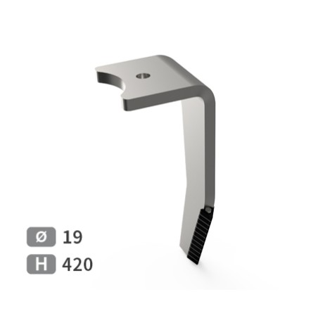 Dent de herse rotative droite adaptable pour herse Amazone réf 952774
