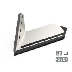 Aileron gauche de déchaumeur carbure adaptable Agro Masz réf AP.EK.00005
