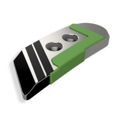 Pointe carbure droite adaptable pour charrue Pöttinger réf 6753090F