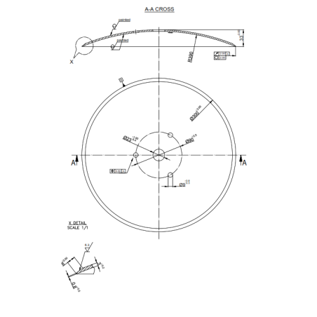Disque 300x3 R525 TR23 + 3TR9/90