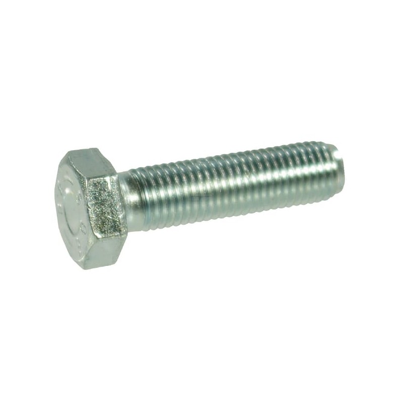 Boulon hexagonal pas fin entièrement fileté M14x1,5x45 10.9 zingué