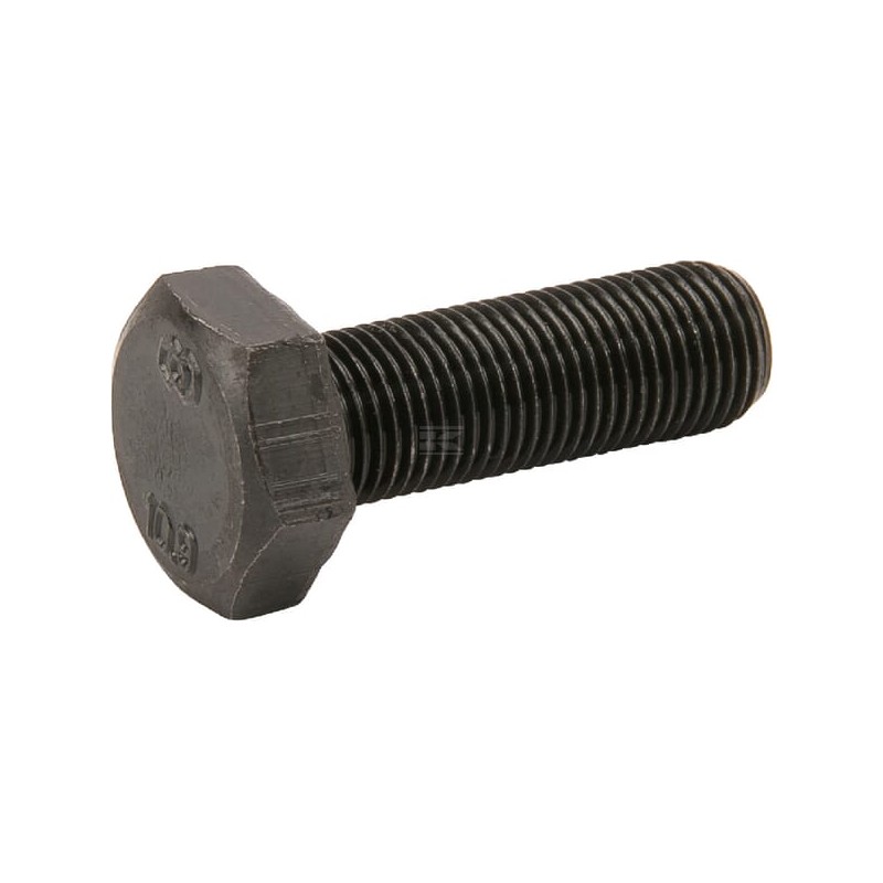 Boulon hexagonal pas fin entièrement fileté 6 p M12x1,25x25 10.9 noire