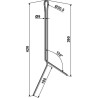 Griffe de semoir Ø9mm - Rabe - 853.85.071.0