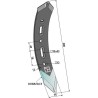 Pointe twist - modèle gauche - DURAFACE - Howard - 71209026520