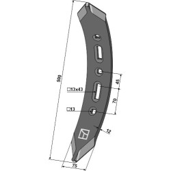 Pointe twist - modèle droite - Howard - 71209026519