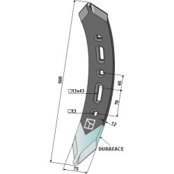 Pointe twist - modèle droite - DURAFACE - Howard - 71209026519