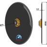 Disque de semoir Ø382x3,5 - compl. - AGCO - SN18358