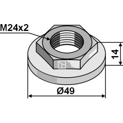 Écrou M24x2