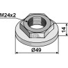 Écrou M24x2