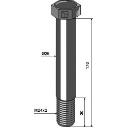 Boulon M24x2 - 10.9 - Dragone - ND00007996000