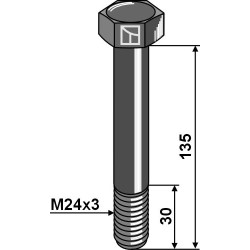 Boulon M24x3x135 - 10.9 - Agrimaster - 3008958