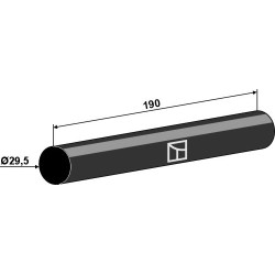 Boudin en élastomère Ø29,5 - Väderstad - 450991