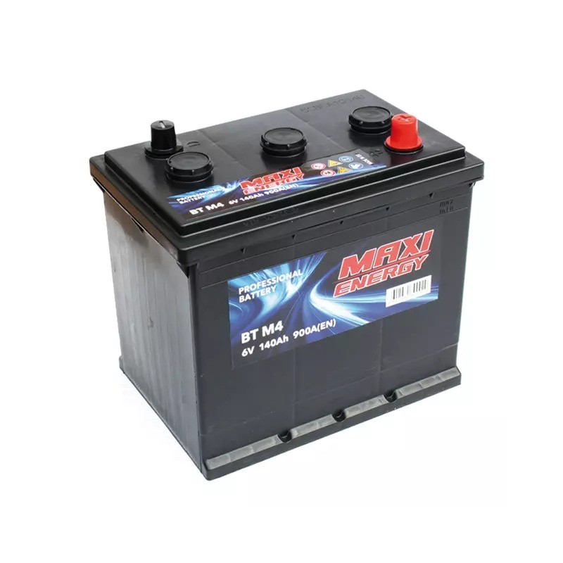 Batterie tracteur 6V 140Ah 900A MAXI ENERGY démarrage + à droite