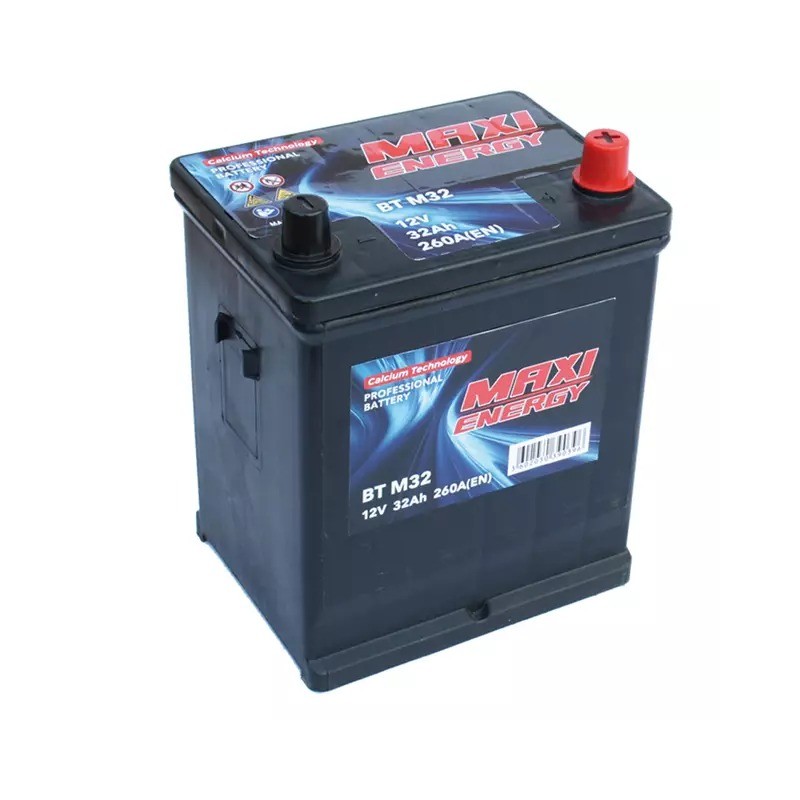 Batterie 12V 32Ah 260A MAXI ENERGY démarrage + à droite