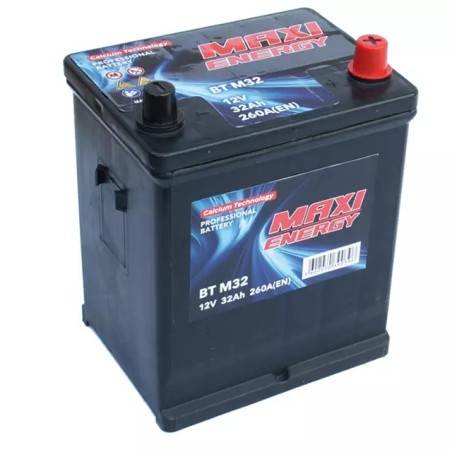 Batterie 12V 32Ah 260A MAXI ENERGY démarrage + à droite