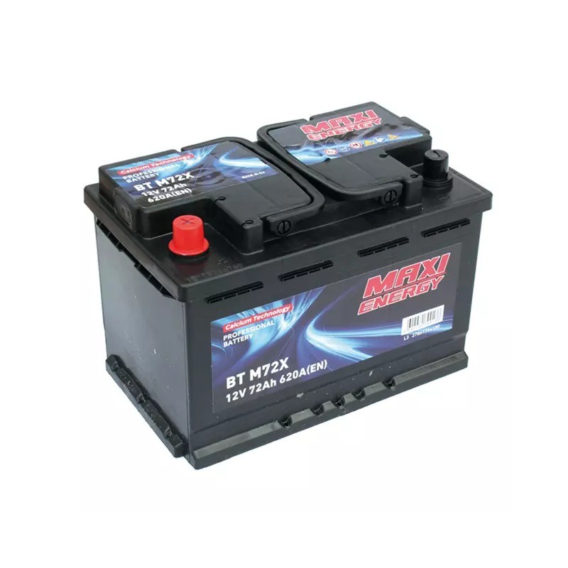 Batterie de démarrage 12V 72Ah 620A MAXI ENERGY + à gauche L3