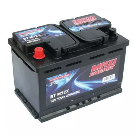 Batterie de démarrage 12V 72Ah 620A MAXI ENERGY + à gauche L3