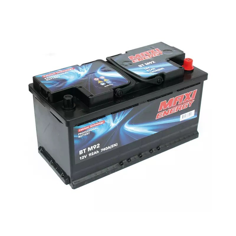 Batterie de démarrage 12V 92Ah 740A MAXI ENERGY L5 + à droite