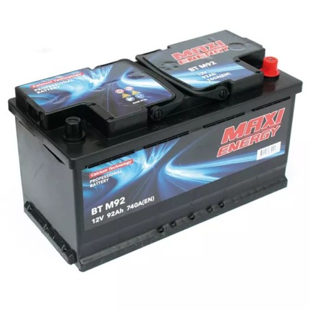 Batterie de démarrage 12V 92Ah 740A MAXI ENERGY L5 + à droite