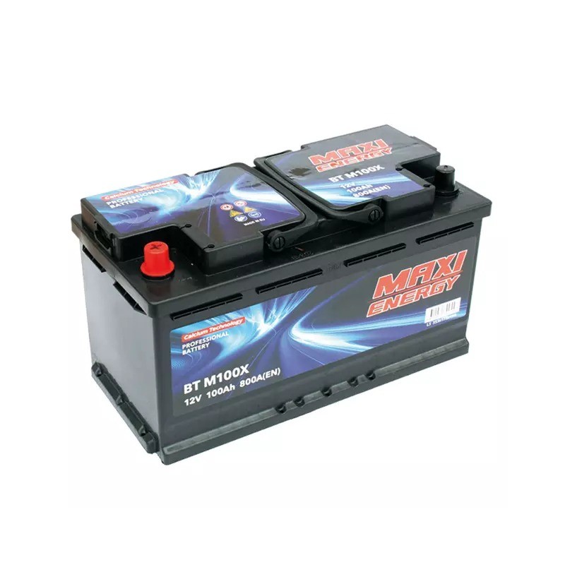 Batterie tracteur 12V 100Ah 800A MAXI ENERGY + à gauche L5 B13