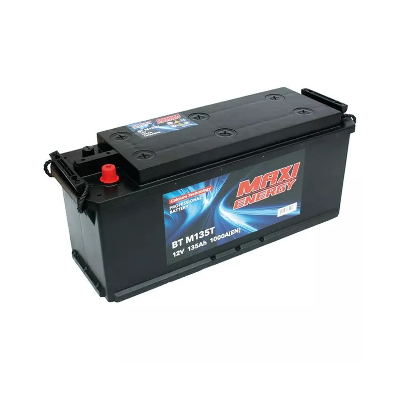 Batterie 12V 135Ah 1000A MAXI ENERGY démarrage tracteur + à droite