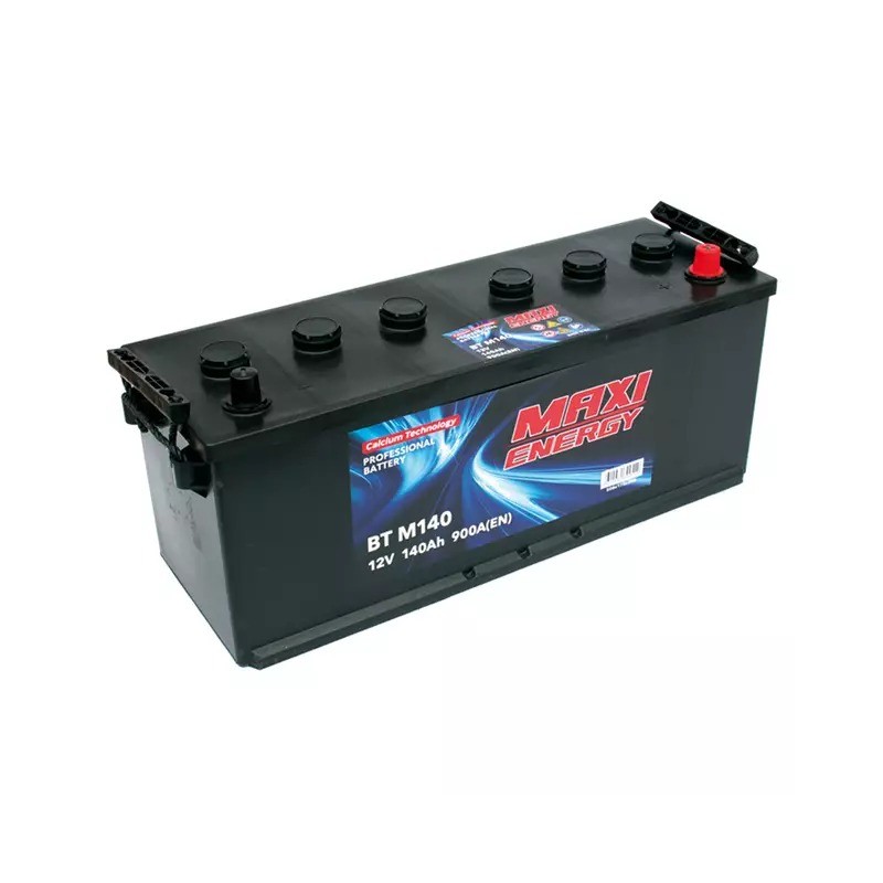 Batterie de démarrage 12V 140Ah 900A MAXI ENERGY + à droite