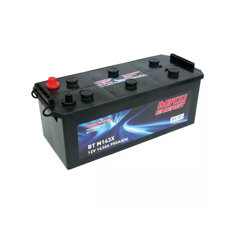 Batterie de démarrage 12V 143Ah 950A MAXI ENERGY + à gauche