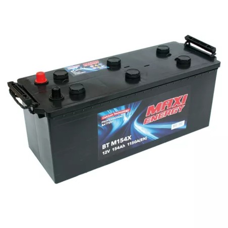 Batterie de démarrage 12V 154Ah 1150A MAXI ENERGY + à gauche