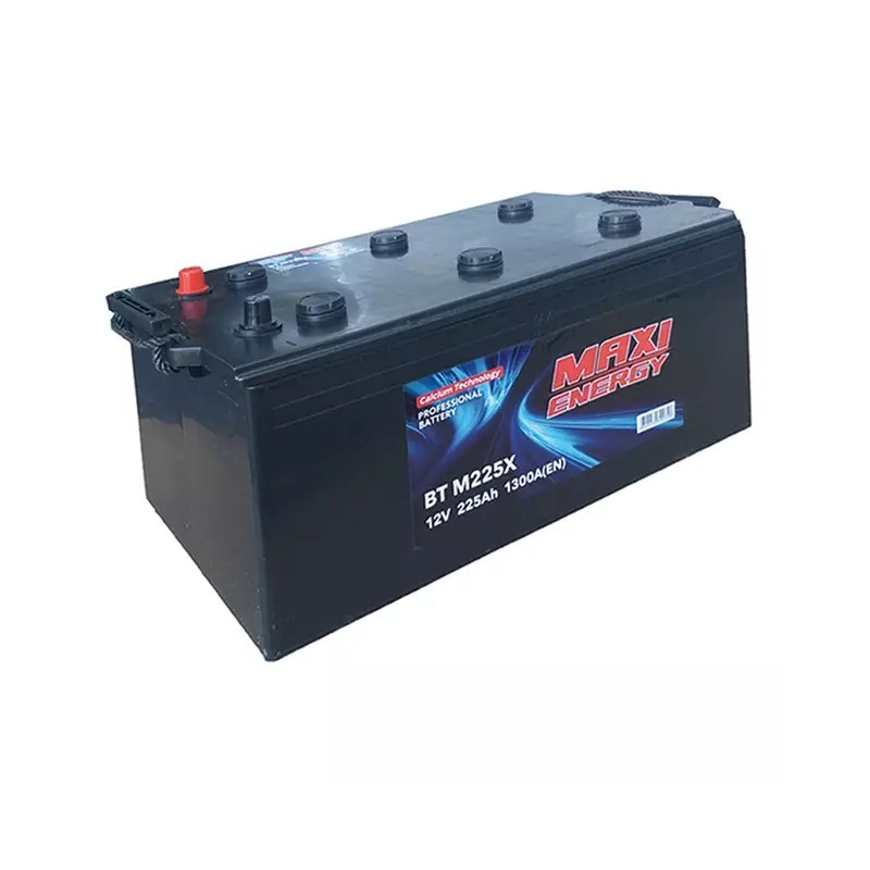 Batterie de démarrage 12V 225Ah 1300A MAXI ENERGY + à gauche