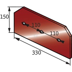 Contre-sep moyen Naud 031191 adaptable réversible G/D