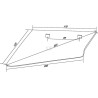 Soc de rasette droit Naud 04032101D adaptable pour charrue