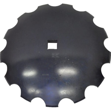 Disque de déchaumeur crénelé 660x8 trou carré 51mm