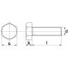 Vis TH DIN933 M14x30 8.8
