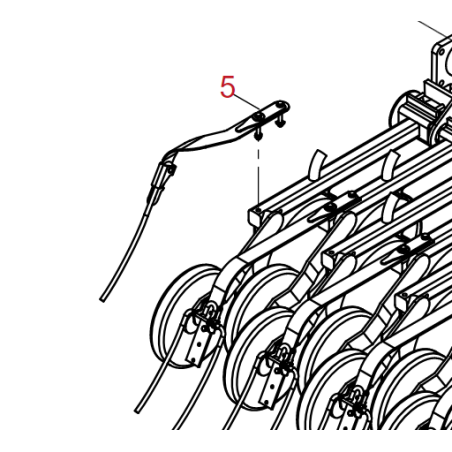 Unité de herse gauche Turbo Disc 23251000 HORSCH