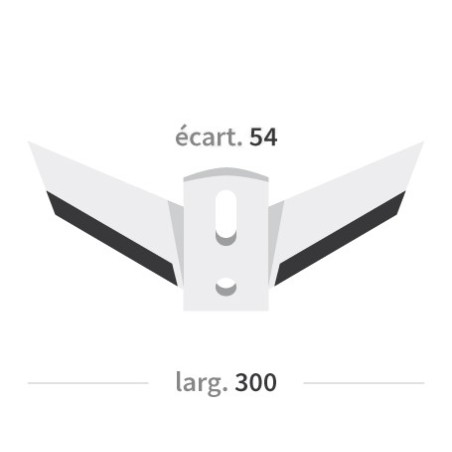 Ailerons de rechange carbure Universel