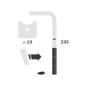 Dent pour herse rotative Amazone Cultimix Carbure droite Carbure - 6574300 - 3 plaquettes