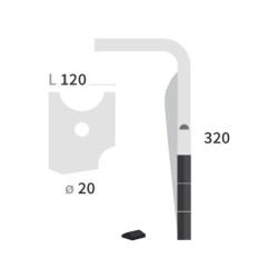 Dents de Herses Rotatives carbure Kuhn K2500090