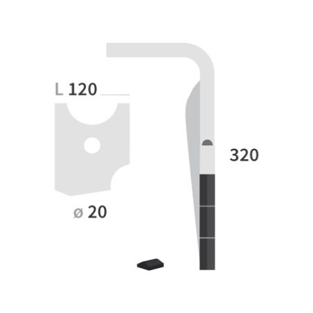Dents de Herses Rotatives carbure Kuhn K2500090