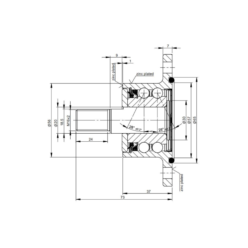 Palier Hub 20 PEER