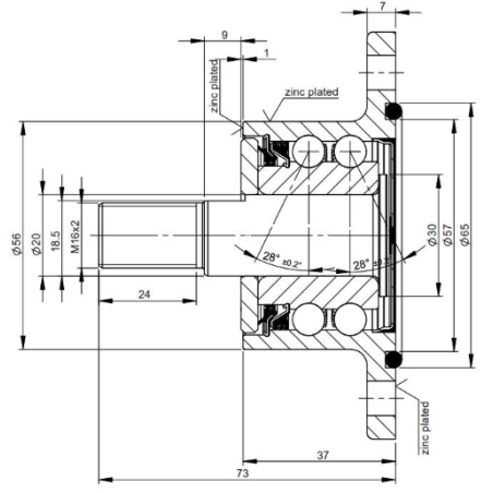 Palier Hub 20 PEER
