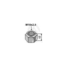 Écrous à freinage interne - M18'2,5
